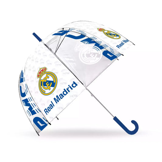 Paraguas infantil 46cm transparente Real Madrid