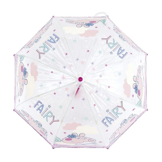 Paraguas infantil 67cm diámetro Peppa Pig mango rosa