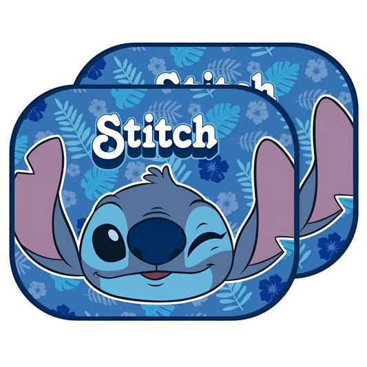 Parasol para coche infantiles Stitch | Pack de 2 parasoles ventanas laterales