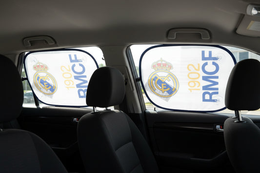 Pack de 2 parasoles para coche Real Madrid Oficial - Parasol