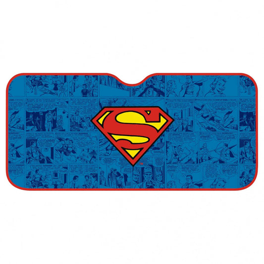 Parasol Delantero Coche Superman (130x70cm) - Protección Solar - delantero