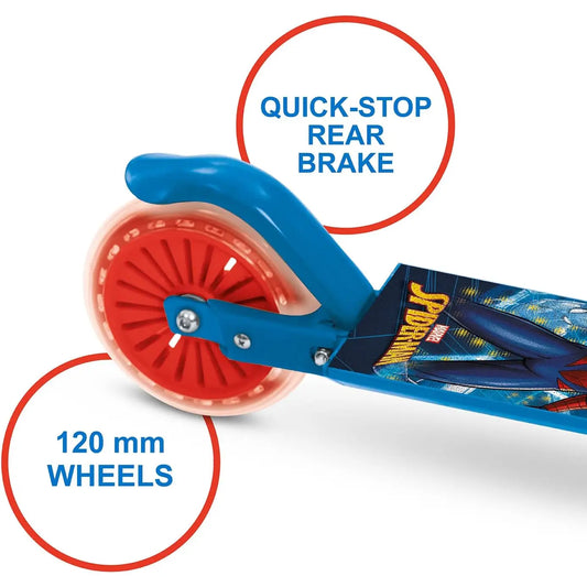 Patinete de aluminio 2 ruedas SPIDERMAN- Scooter para Niños