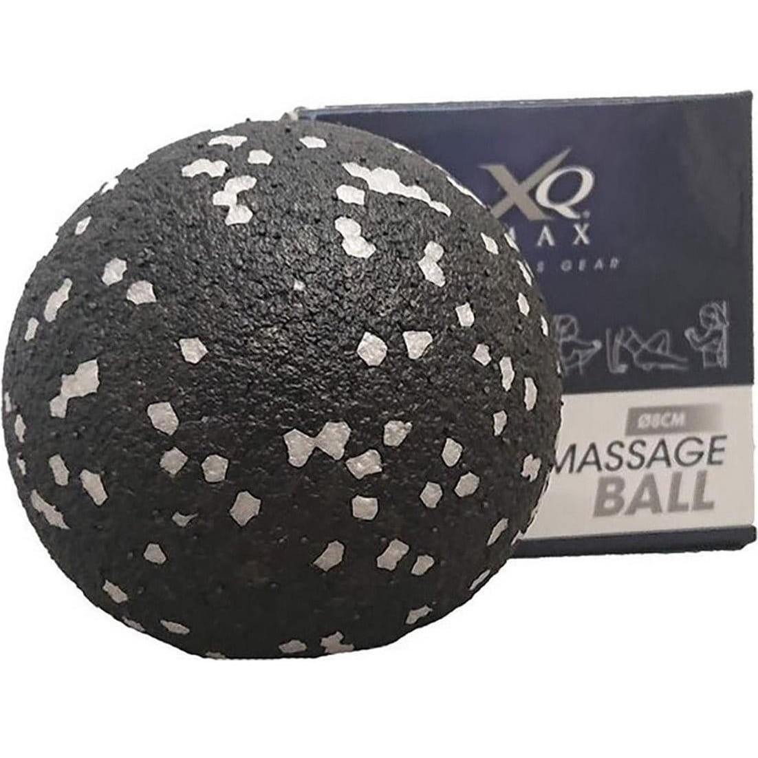 Pelota bola de masaje 8cm negra y blanca
