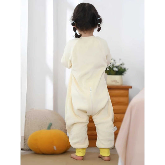Pijama para Bebé y Niños con Pies, Saco de Dormir de Tela Suave y Mang