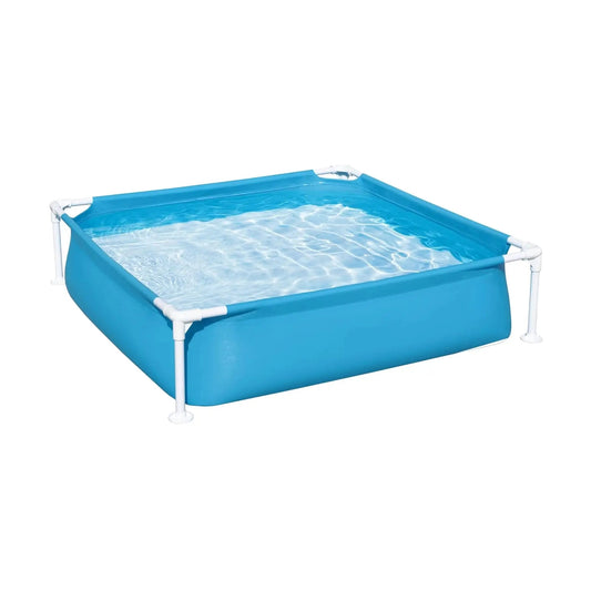 Piscina desmontable infantil y para mascotas Bestway 122x122x30,5 cm azul | Tubular My First Frame Pools de fácil