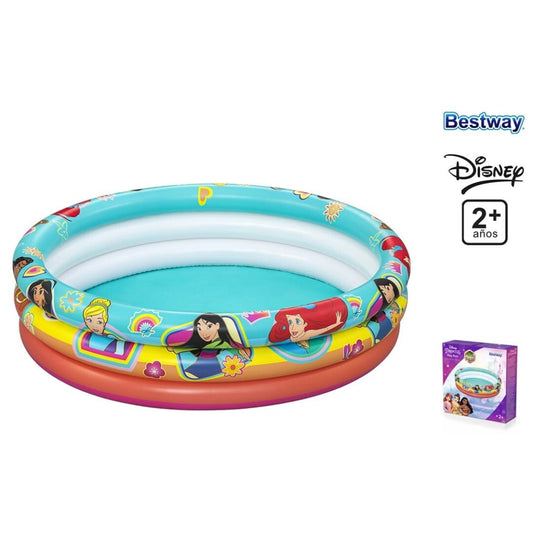 Piscina Infantil para Niños PRINCESAS DISNEY hinchable Redonda 122x25cm