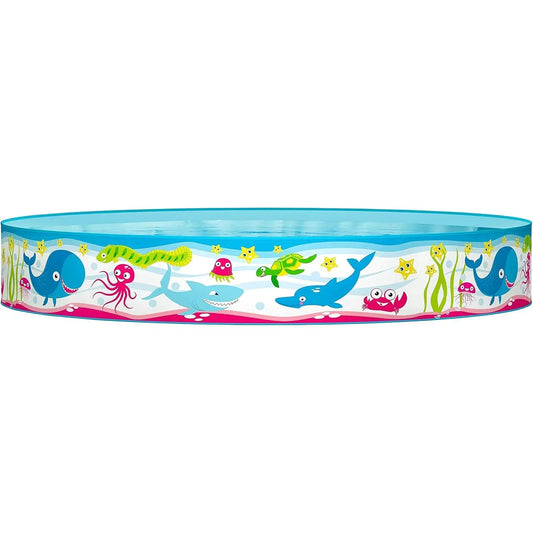 Piscina Infantil para Niños Redonda 152x30 cm Fácil Montaje Resistente y Segura Bestway Rígida