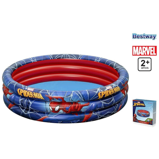 Piscina Infantil para Niños SPIDERMAN hinchable Redonda 122x25cm