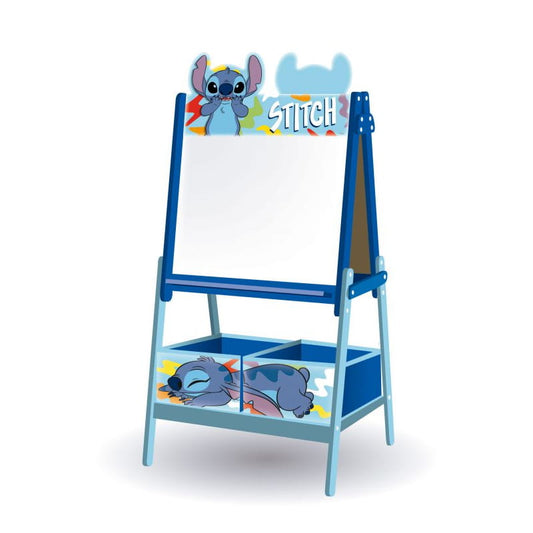 Pizarra doble Stitch Disney con almacenaje 54X45X117CM