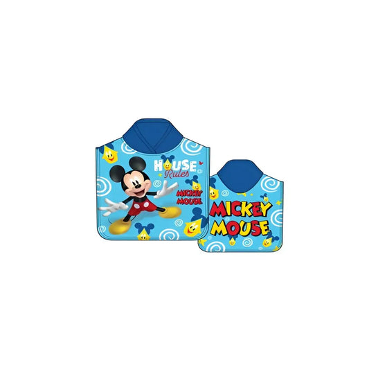 Poncho Playa Piscina Mickey 55x110cm infantil de microfibra para niños Oficial - pokemon 60x130