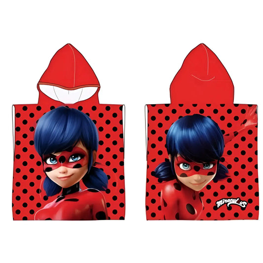 Poncho playa piscina Miraculous Ladybug 50x100cm