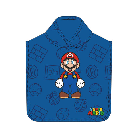 Poncho toalla con capucha SUPER MARIO 50x100cm - Toalla