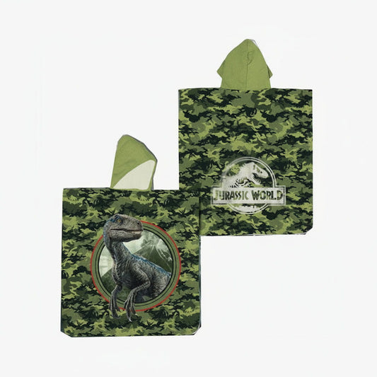 Poncho toalla niños dinosaurios Jurassic World - Toalla