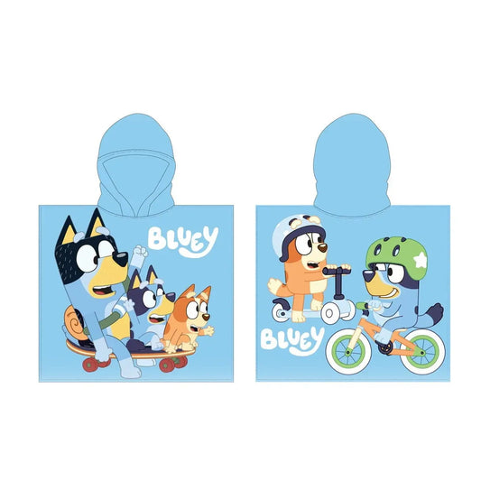 Poncho Toalla Playa Piscina infantil BLUEY 55X110CM