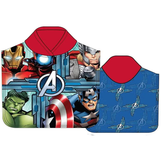 Poncho Toalla Playa Piscina infantil MARVEL AVENGERS 55X110CM