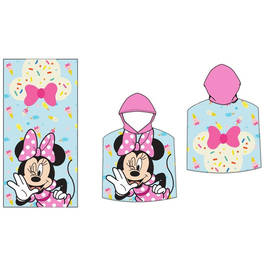 Poncho toalla Playa Piscina infantil MINNIE MOUSE 55x110CM - Toalla