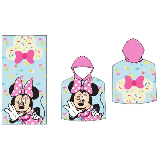 Poncho toalla Playa Piscina infantil MINNIE MOUSE 55x110CM - Toalla