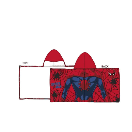 Poncho toalla playa piscina infantil Spiderman Marvel con capucha 70x140cm - Toalla