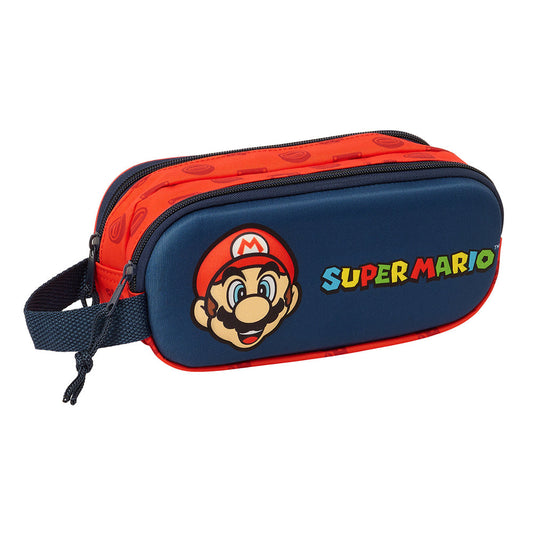 Portatodo estuche doble 3D Super Mario Bros 21x6x8cm