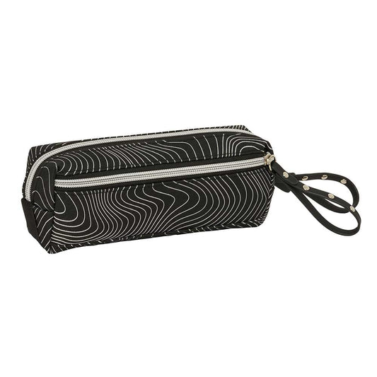 Portatodo estuche triple K-POP Demon Hunters - Huntrix ’Energy’ 22cm con goma elástica - Estuche