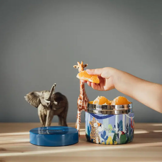 Recipiente de comida QUOKKA KIDS térmico acero inoxidable whim jungle 360ml