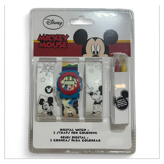 Reloj digital correa para pintar MICKEY MOUSE