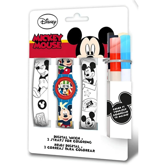 Reloj digital correa para pintar MICKEY MOUSE