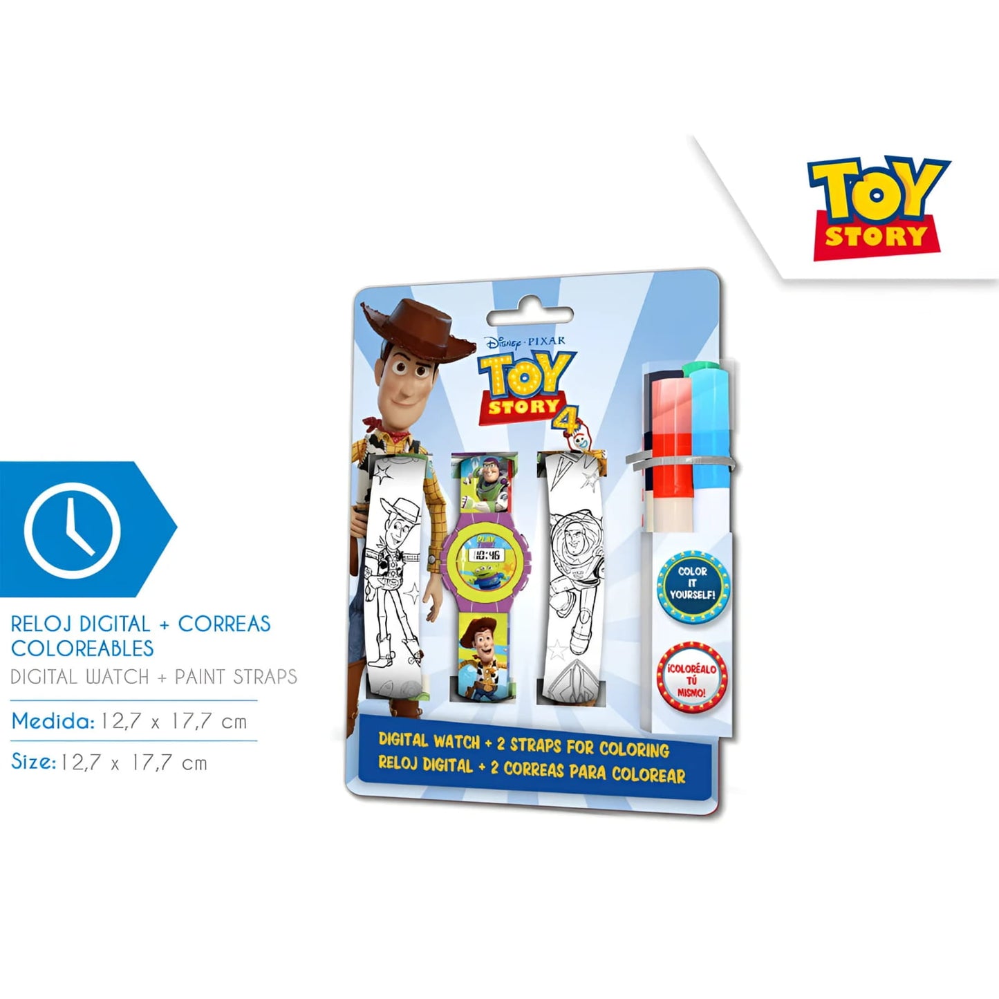 Reloj digital correa para pintar TOY STORY- Ideal Regalar