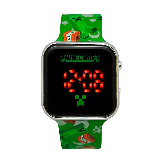 Reloj digital infantil led MINECRAFT- Ideal para Regalar