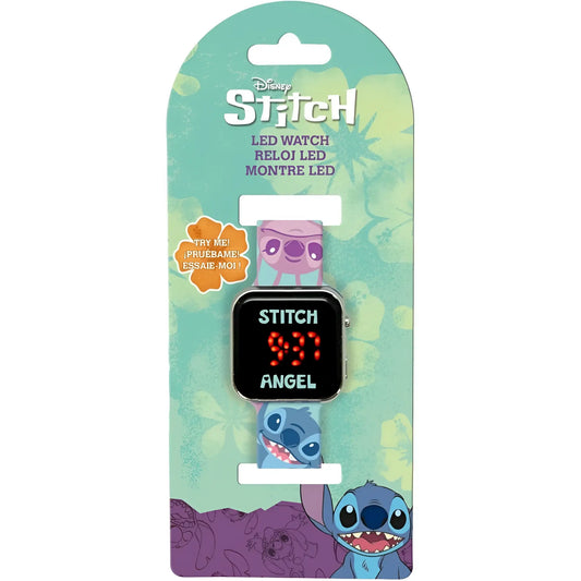Reloj digital infantil led STITCH tropical