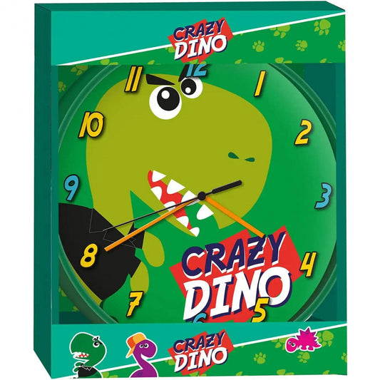 Reloj de pared CRAZY DINO 25CM- Ideal para Regalar - reloj