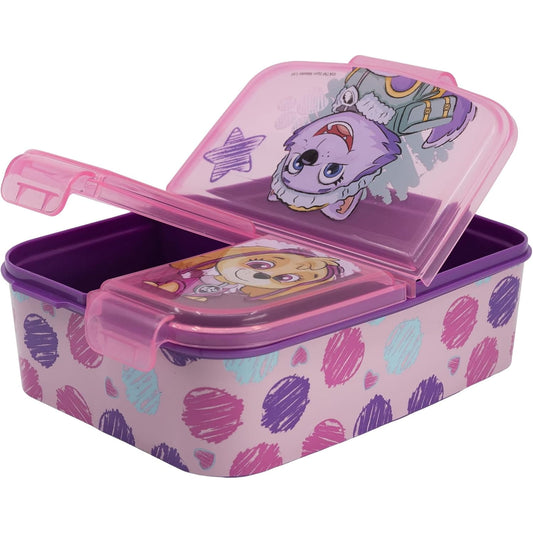 Sandwichera tupper triple Patrulla canina (Paw Patrol) rosa para niños - Tupper