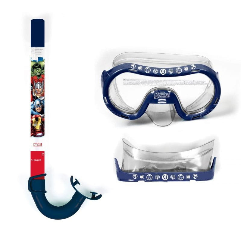Set de buceo infantil Marvel Avengers con gafas bucear y tubo snorkel