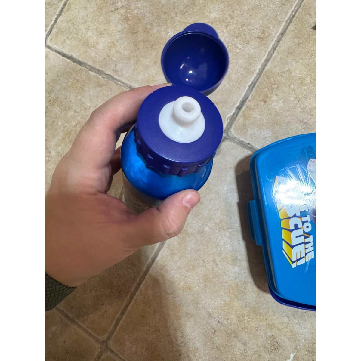 Set de cantimplora aluminio de 500 ml con sandwichera Patrulla Canina