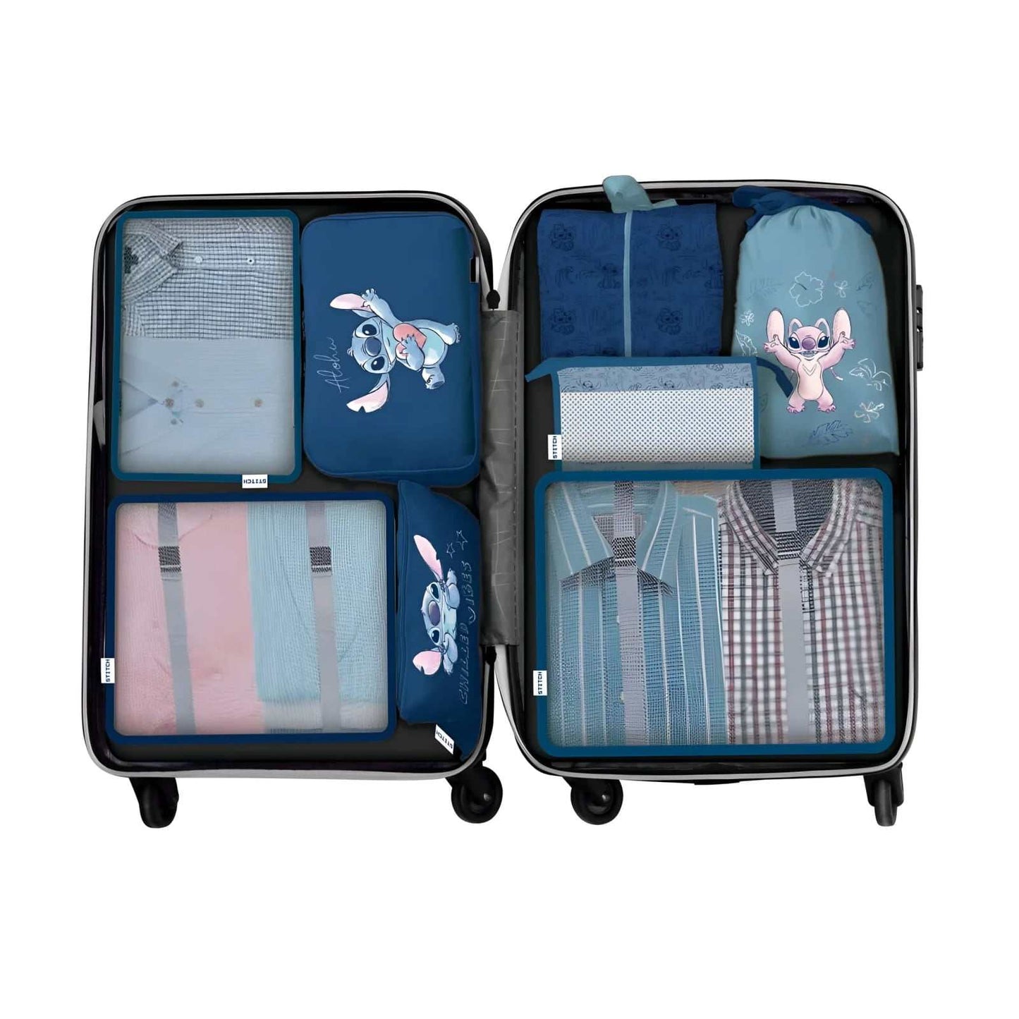 Set de viaje organizador de equipaje de 8 piezas de Stitch