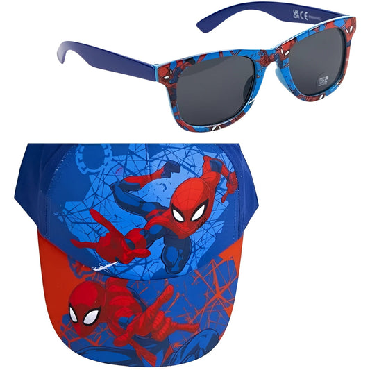 Set gorra y gafas de sol Spiderman niños