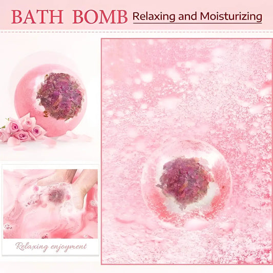 Set de Regalo Wellness Mujer: Taza Acero Inoxidable con Pajita Vela Aromática Bola Sal Baño Rodillo Jade y Calcetines