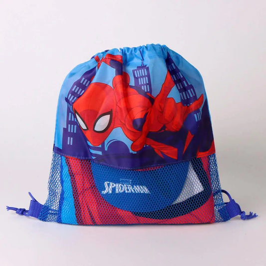 Set de toalla gorra y saco mochila Spiderman ideal verano