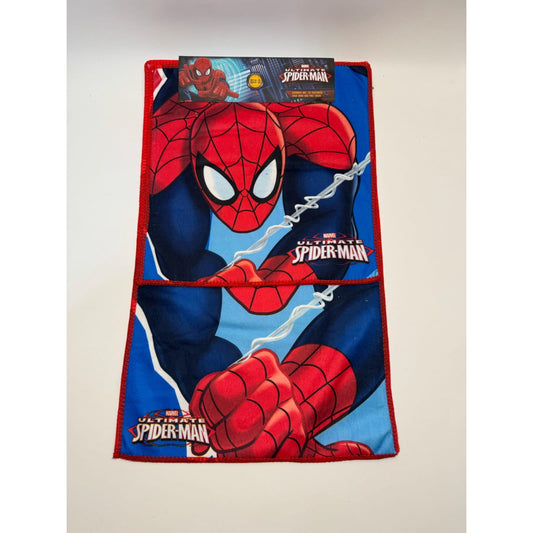 Set de Toalla de microfibra Spiderman para cara y mano 30x30cm y 30x50cm