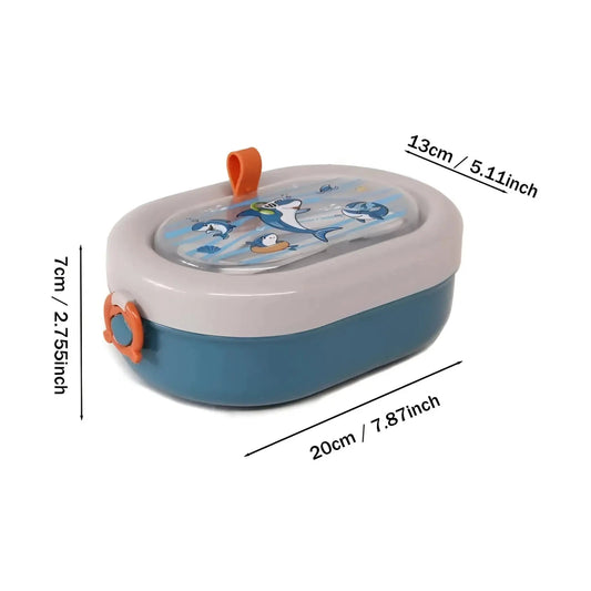 Set túper y vaso infantil para almuerzo merienda Azul - Tuper