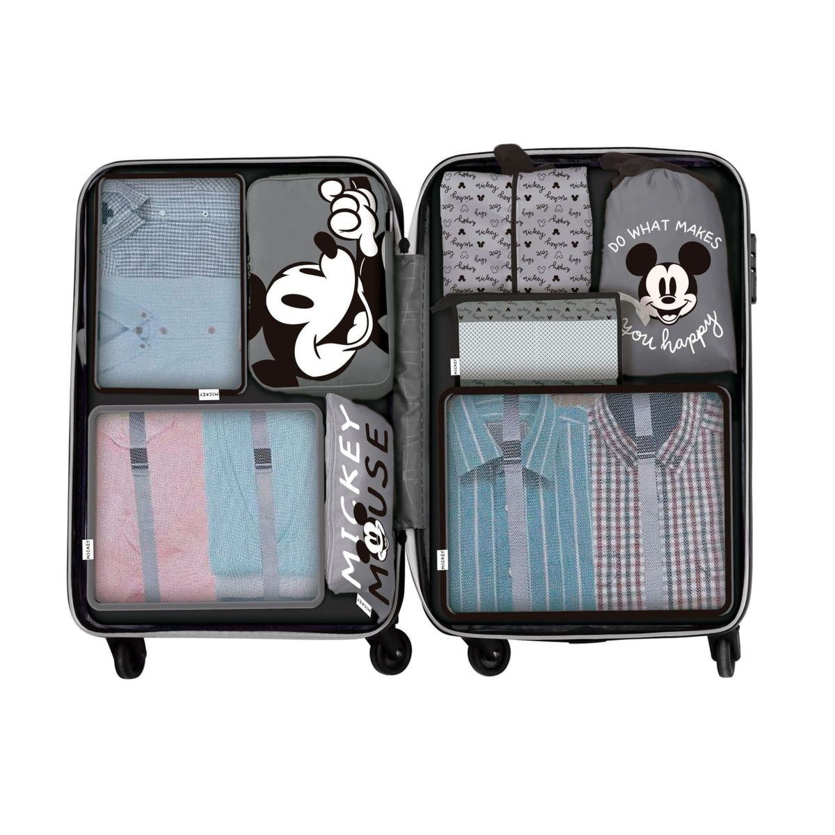 Set de viaje Organizador equipaje 8 piezas Mickey Mouse Disney