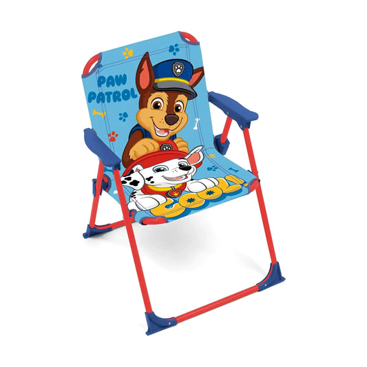 Silla Patrulla Canina plegable infantil para interior exterior playa piscina 38X32X53CM