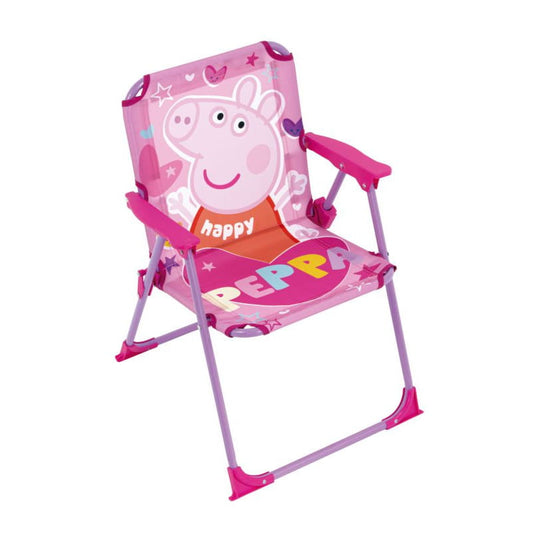 Silla Peppa Pig plegable infantil para interior exterior playa piscina 38X32X53CM