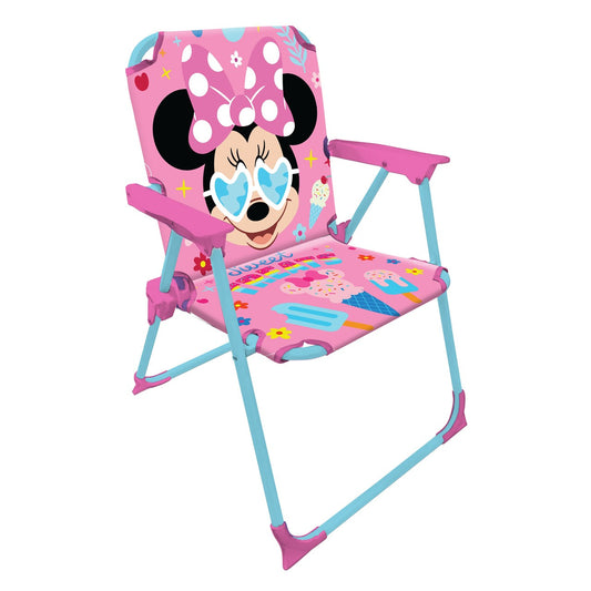 Silla plegable infantil Minnie Mouse para interior exterior playa piscina