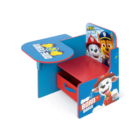 Silla Pupitre infantil con cajón de la Patrulla Canina