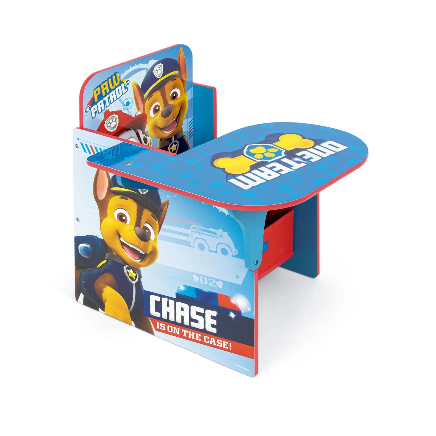 Silla Pupitre infantil con cajón de la Patrulla Canina
