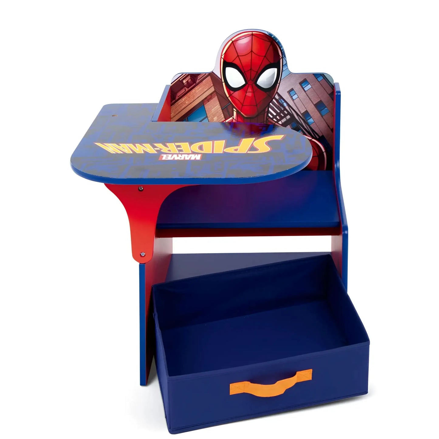 Silla Pupitre infantil con cajón de Spiderman