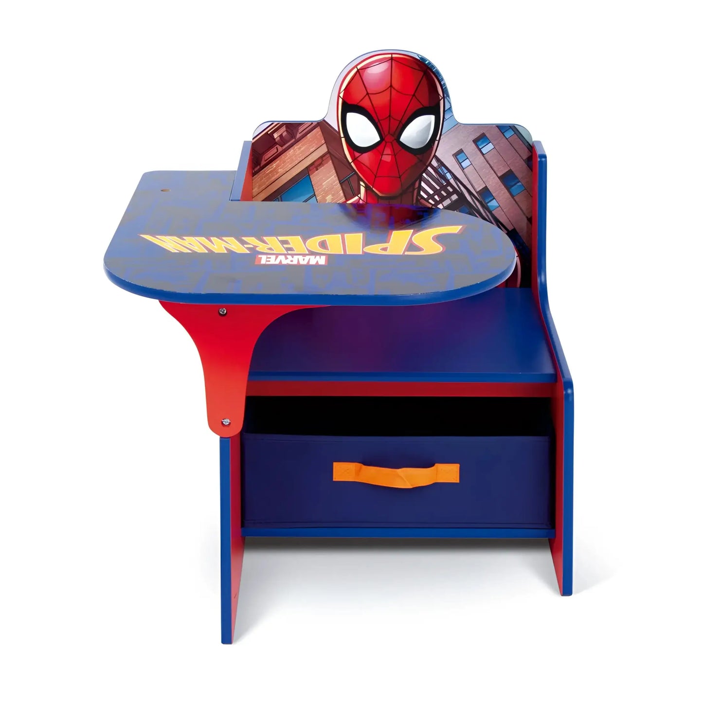 Silla Pupitre infantil con cajón de Spiderman