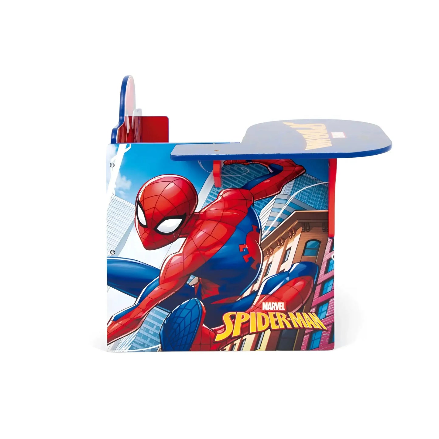 Silla Pupitre infantil con cajón de Spiderman