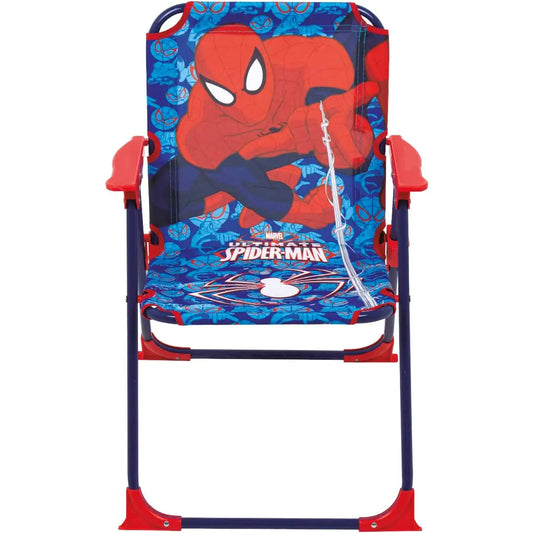 Silla Spiderman plegable infantil para interior exterior playa piscina 38X32X53CM